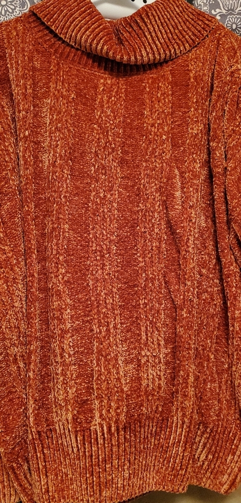 Women's Rust Cowl neck sweater